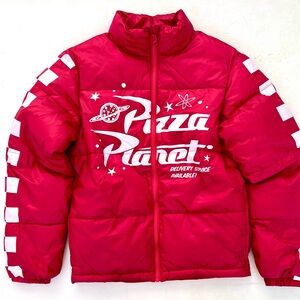 Disney Parks Toy Story Pizza Planet Adult Puffer Jacket - XS - NWT